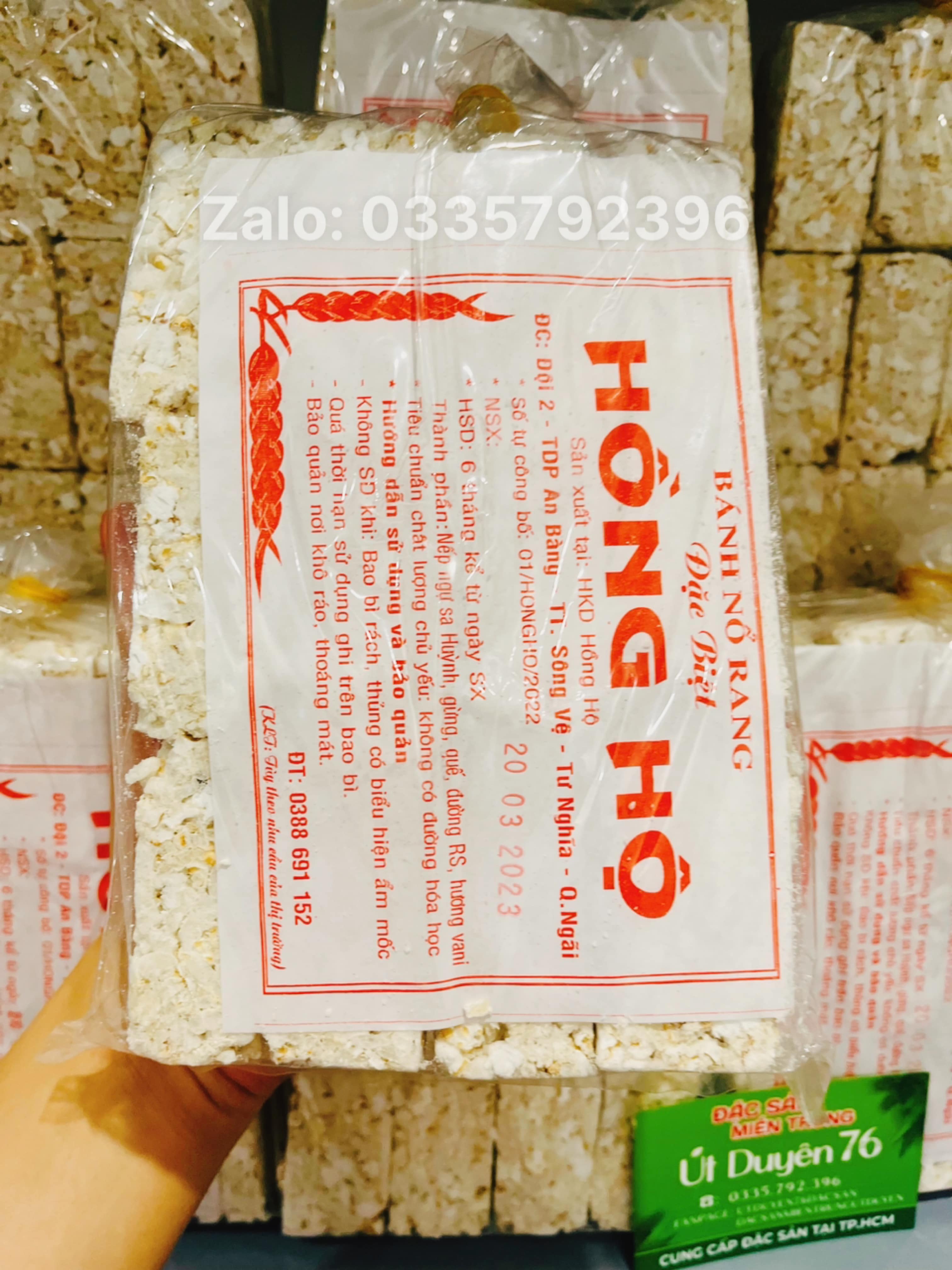 Bánh nổ quảng ngãi gói 250gr - bánh nổ rang quảng ngãi - thịnh duyên shop