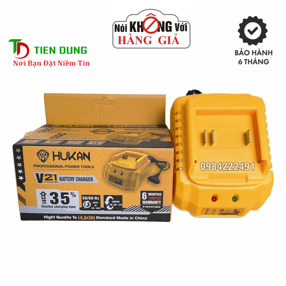 Đế sạc pin 21v hukan hk-adt21 chân pin phổ thông