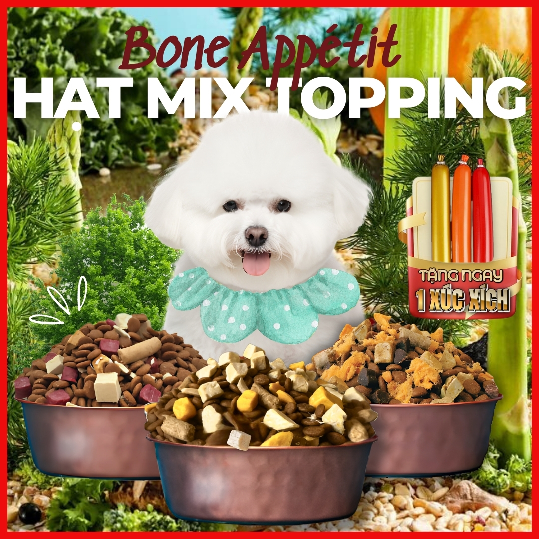 Dog food with mix topping (Beef, chicken, duck liver, marrow) - Sumiho Pet Boutique