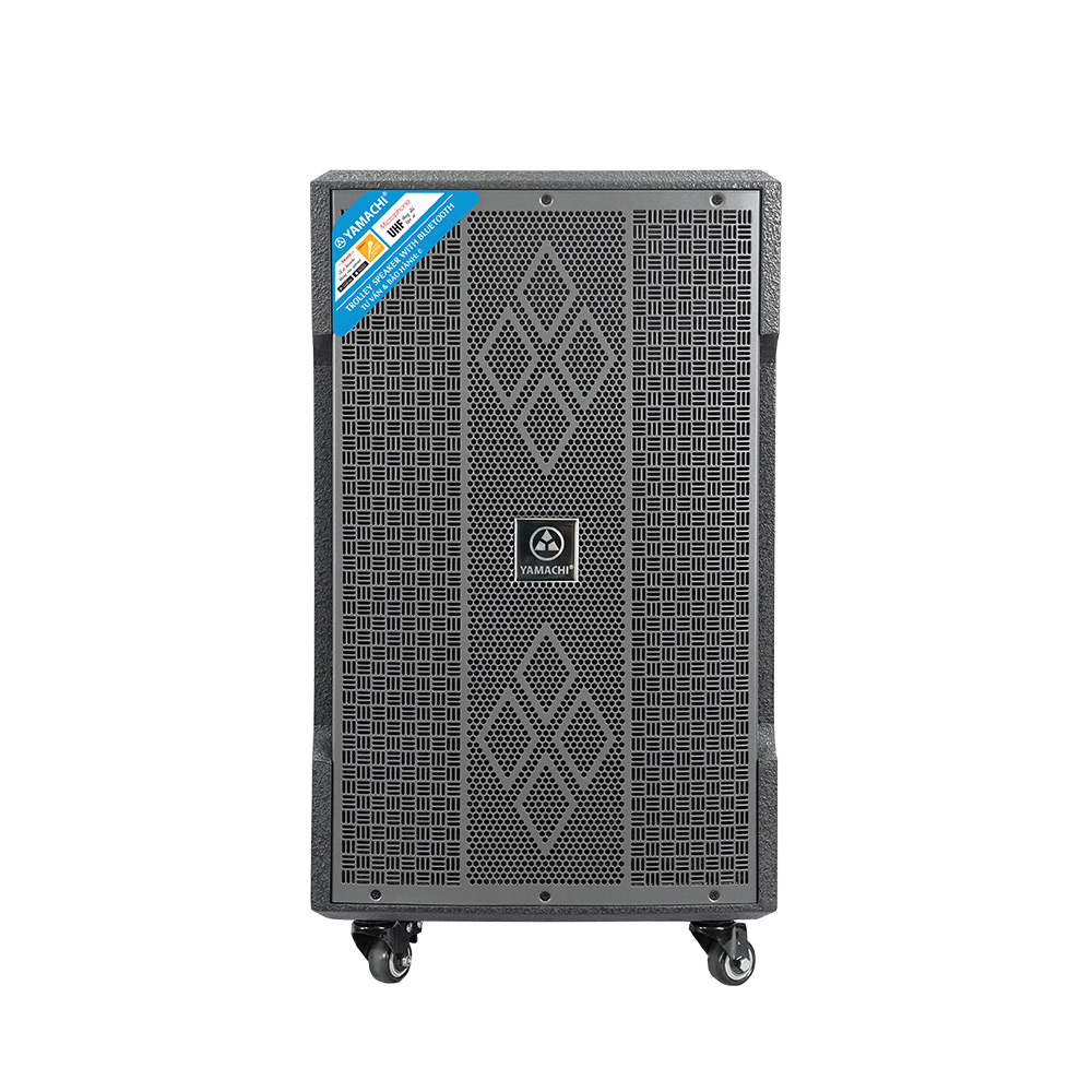 Loa karaoke gia đình công suất lớn bass 3 tấc công suất 500W Yamachi KS-12000A đi kèm 2 micro không dây - [ Bảo hành 12 tháng ]