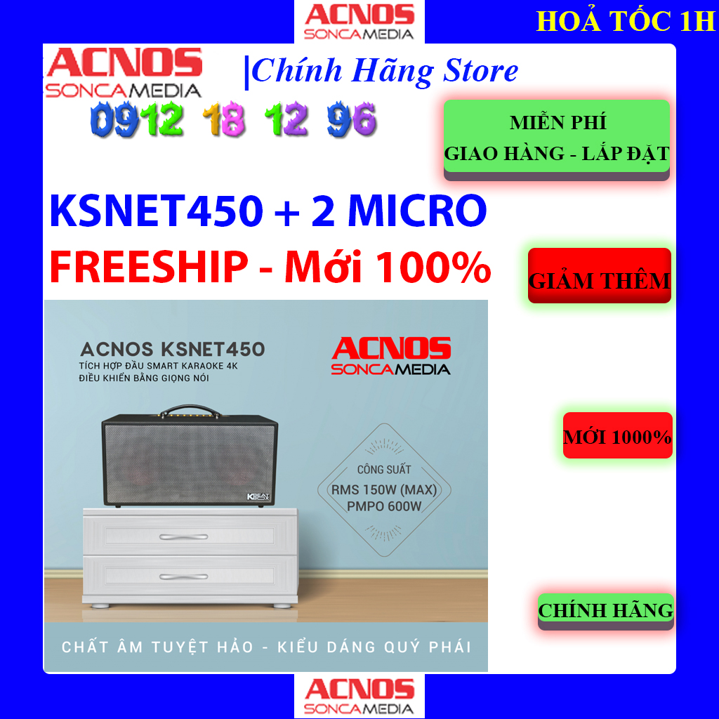 Dàn Âm Thanh Di Động ACNOS KSNet450 - ACNOS CS445 Bảo hành chính hãng 12 Dàn Âm Thanh Di Động ACNOS KSNet450 - ACNOS CS445 Bảo hành chính hãng 12