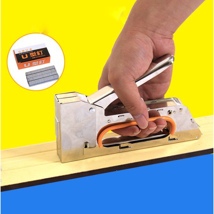 Máy Bấm Ghim Cầm Tay, Súng Bắn Ghim Cầm Tay - Không Cần Điện, Khí Nén- Ghim Vào Gỗ, Khung Tranh, Tường