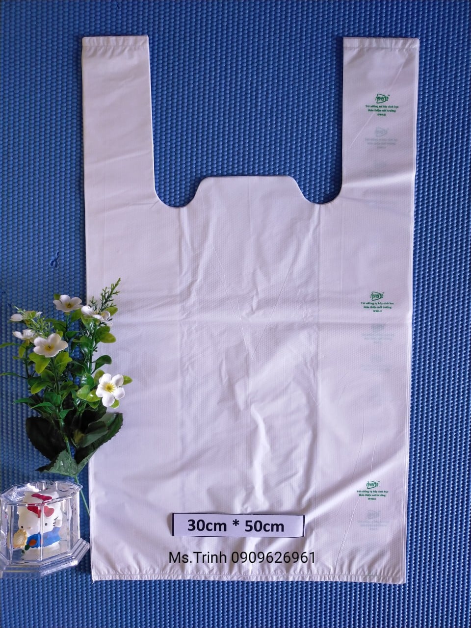 Size 30 * 50 cm - combo 7 kí túi ni lông phân hủy sinh học kiều gia