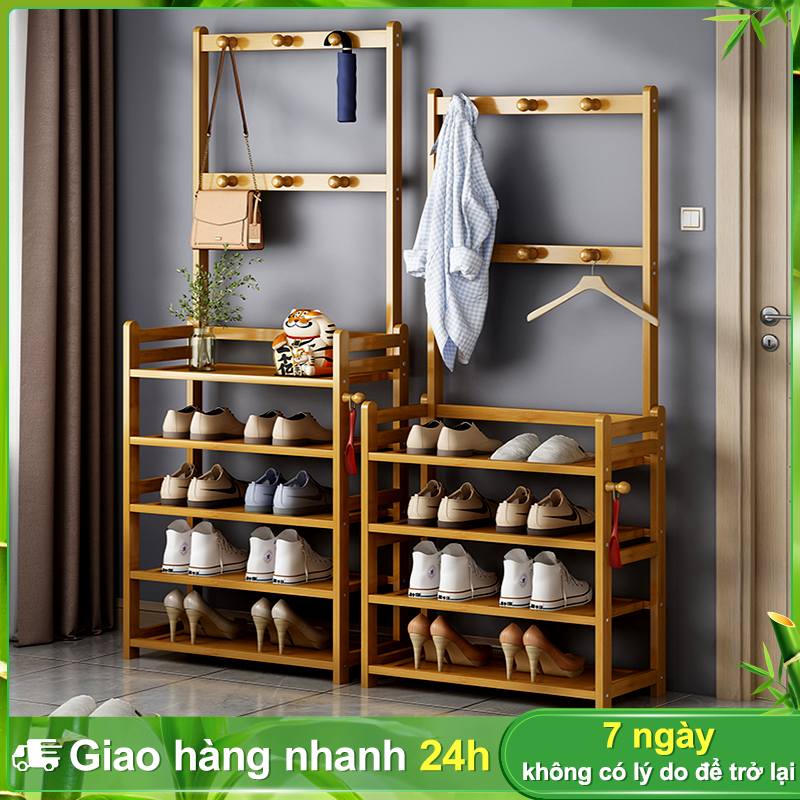 BOHO Kệ Giày Cao Cấp Treo Quần Áo Nón Túi Xách Để Giày Dép