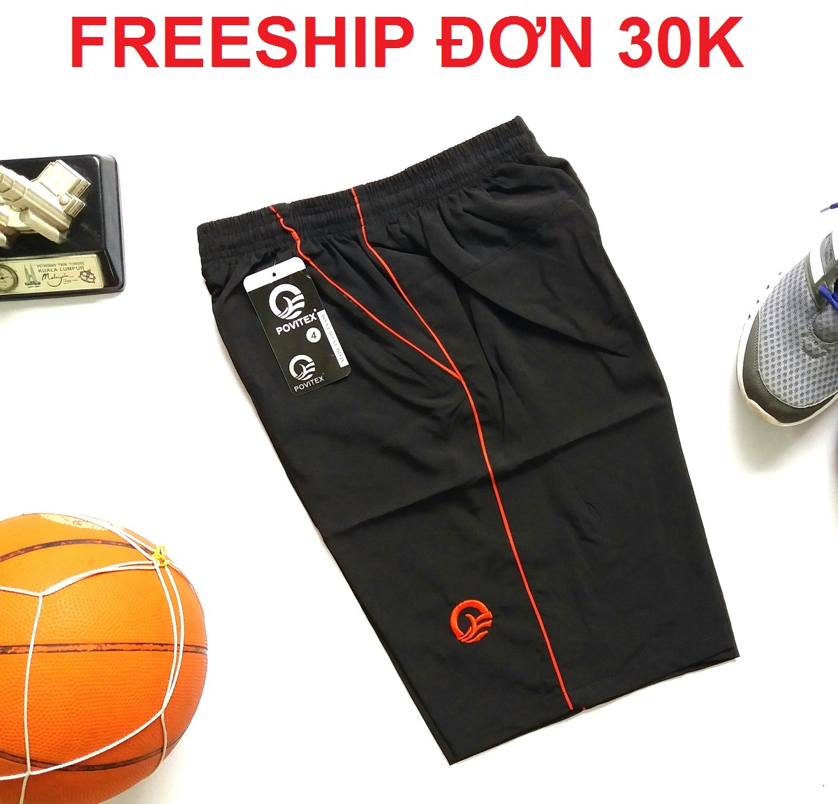 Combo 2 quần short nam, quần short thể thao nam , vải dù cao cấp, mềm mịn, co giãn nhẹ, thấm hút mồ hôi, thoáng mát, có 2 túi khóa kéo - Hàng VN, SIZE 4 ( Ảnh thật)