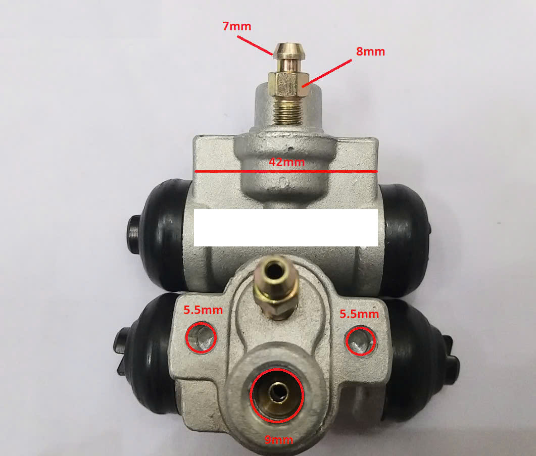 Heo dầu phanh Heo con thắng Xi lanh thắng sau Suzuki Wagon R+ 2001-2007 và các dòng xe tương ứng Giá 1 cái