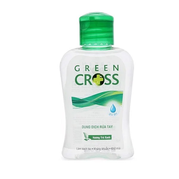 Dung dịch rửa tay khô Green Cross hương trà xanh chai 100ml