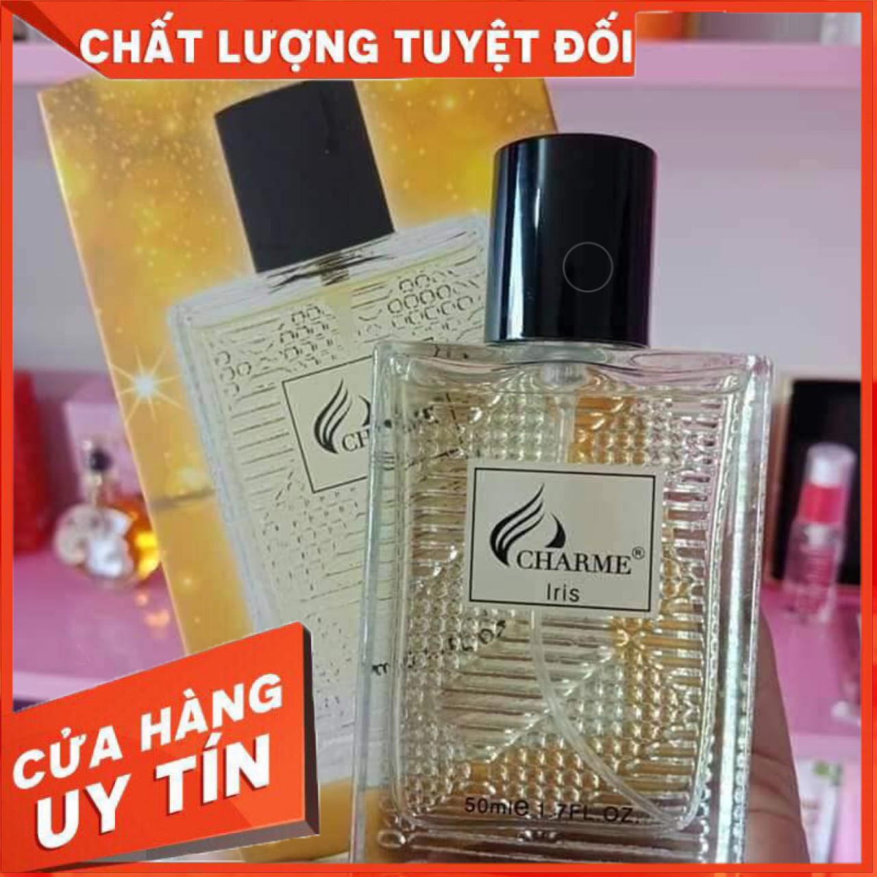 Nước hoa nam iris chamme 50ml chính hãng 100% sang trọng , mạnh mẽ lưu hương cả ngày
