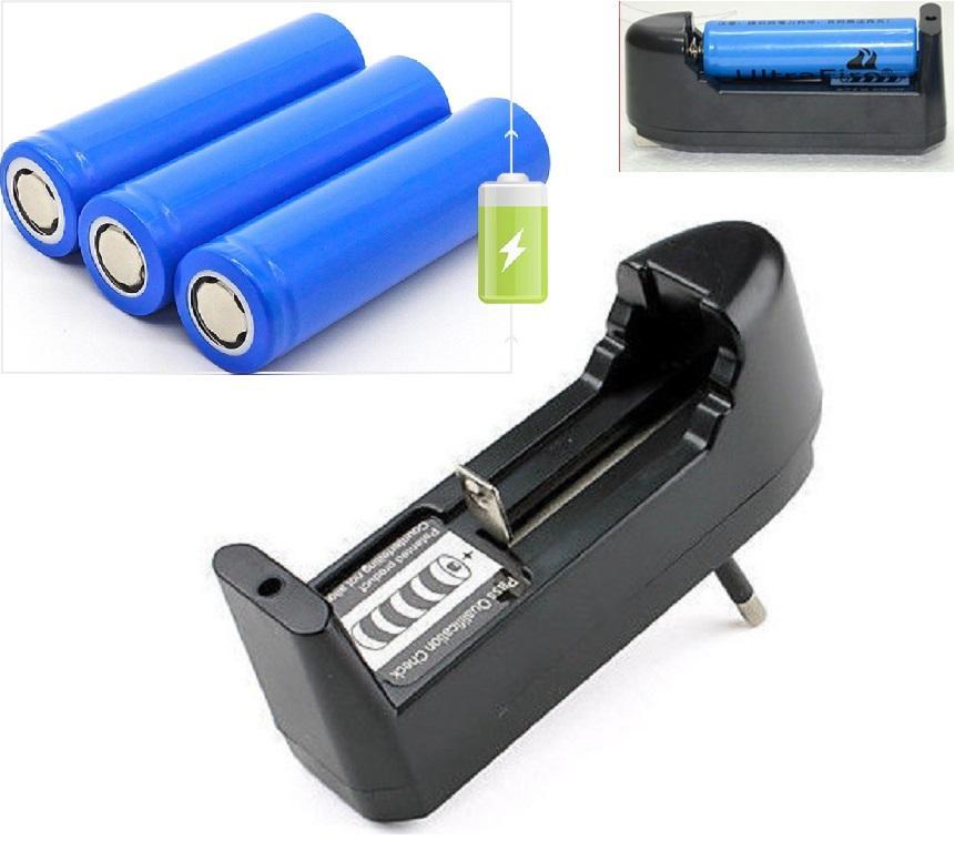 cốc sạc pin - 3.7V 4200mAh sạc siêu nhanh - có đèn báo. Tự ngắt dùng cho đèn pin, quạt sạc, đèn laze cao cấp ( 1 cốc sạc pin )
