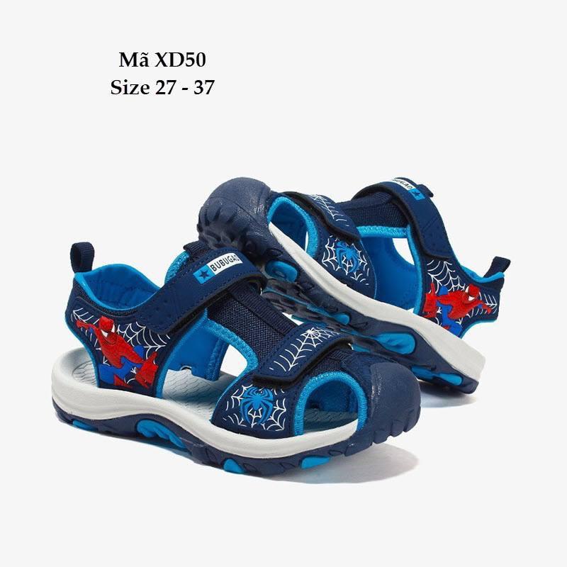 Sandal bé trai bít mũi - Sandal bé trai spiderman - Sandal bé trai siêu nhân XD50