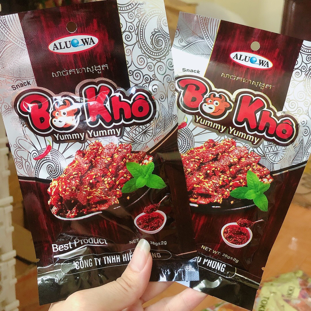 COMBO 10 GÓI SNACK HÌNH BÒ KHÔ YUMMY