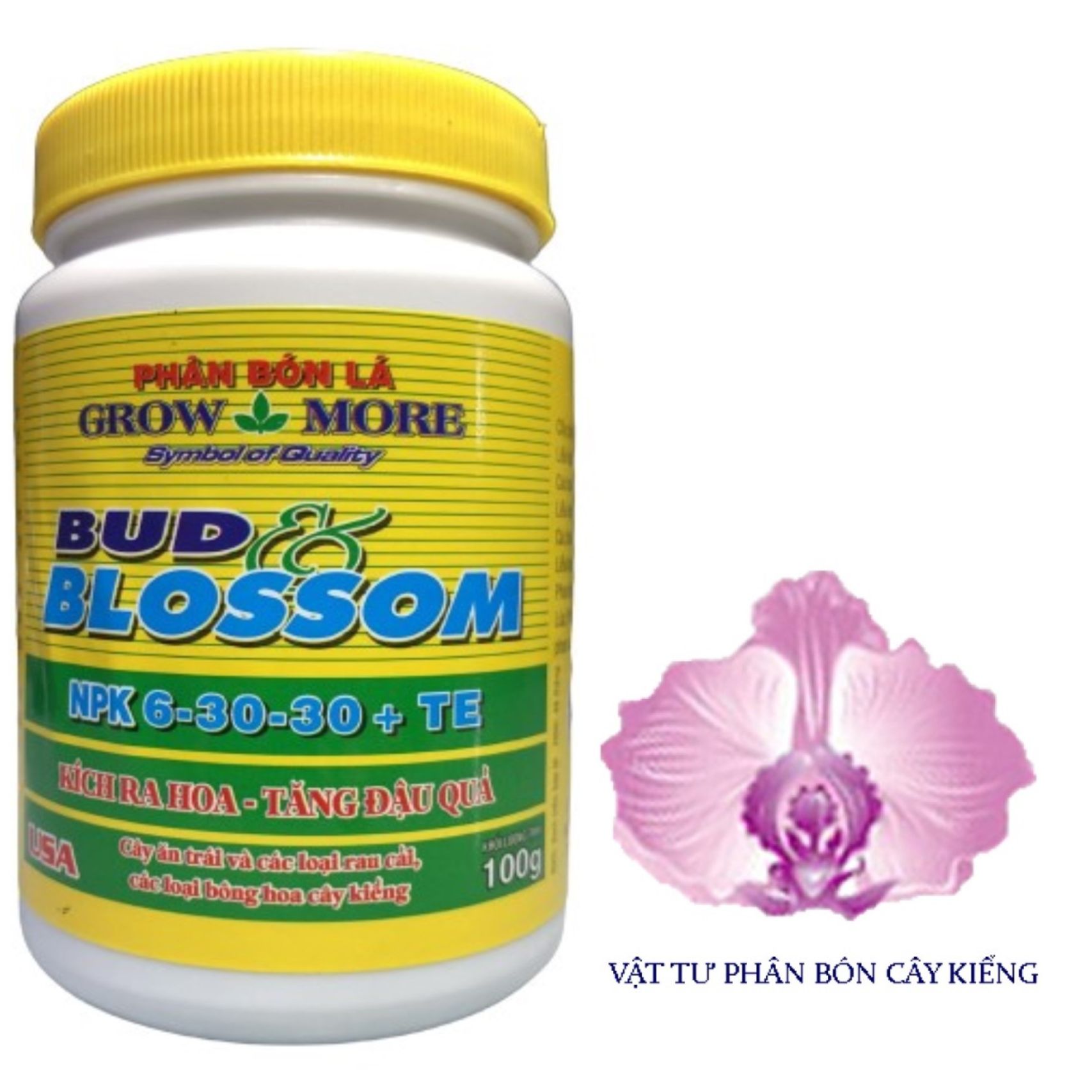 Phân bón lá grow more npk 6-30-30+te - #401a# 100g