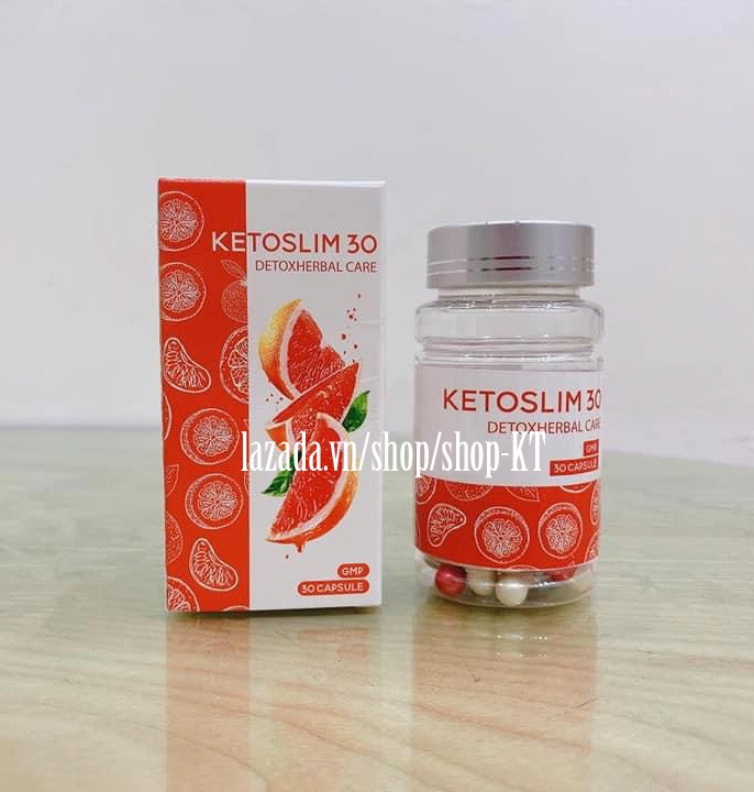 Giảm cân thiên nhiên Ketoslim 30 thailand - sản phẩm có tem và check mã vạch