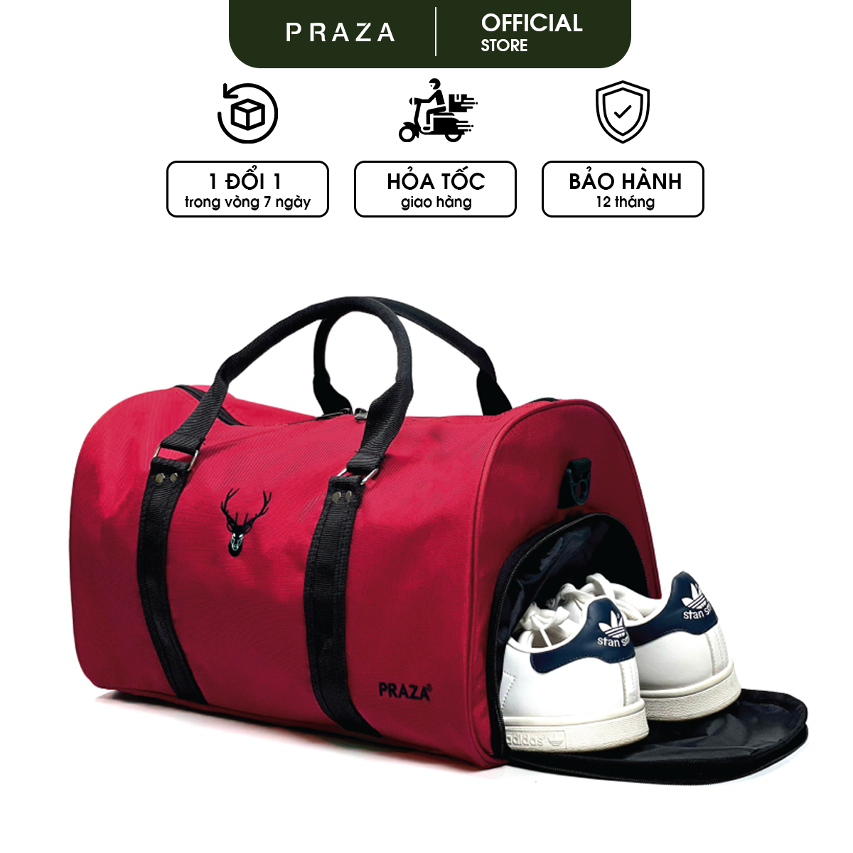  Túi Trống Du Lịch Ngắn Ngày Dài Ngày Dành Cho Nam Nữ PRAZA - TX078 