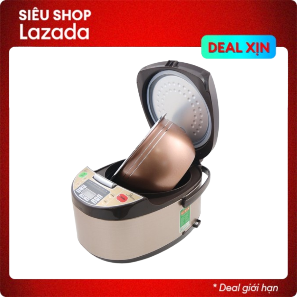 Nồi cơm điện tử đa năng media md-nc1870 1,8 lít, 8 chế độ, nồi cơm điện tử media md, nồi cơm điện ,nồi cơm điện tử ,nấu cơm 4 chiều giúp cơm ngon đều giữ ấm đến 24h các chế độ nấu cơm, cháo, ninh, hầm, thổi xôi, ,.