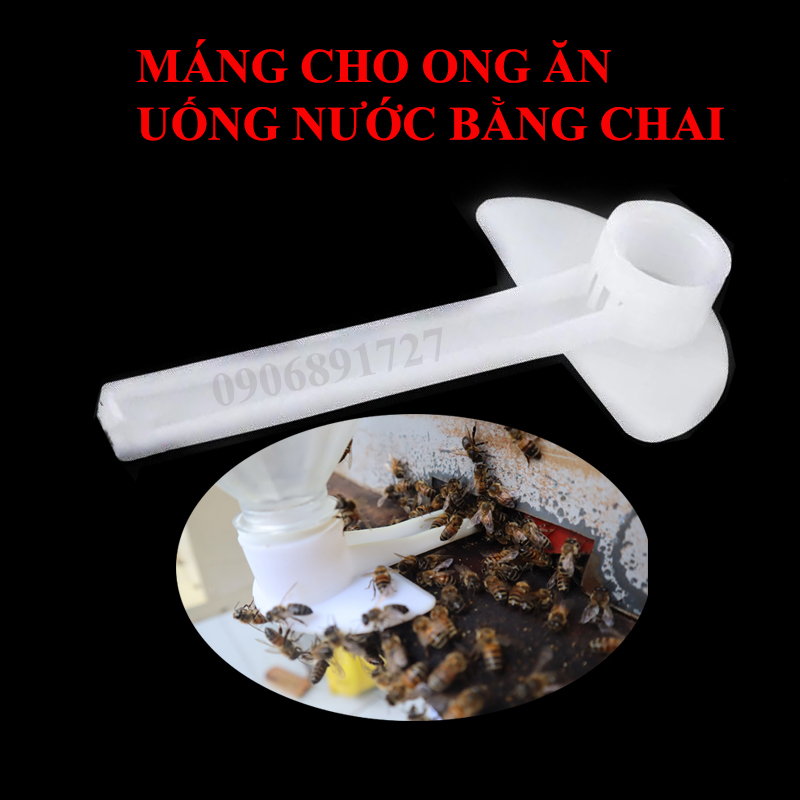 5 Máng Mỏ Vịt Cho Ong Ăn, Uống Nước Bằng Chai Rất Tiện Lợi