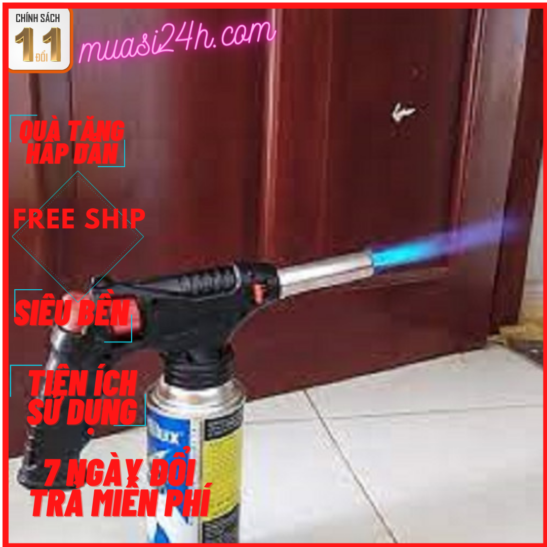 Đầu khó lửa lớn-Đầu Khò Ga Mini Cầm Tay đánh lửa tự động công nghệ nhật bản, khè lửa xanh nhiệt độ 1300 độ C sử dụng bình gas mini chất lượng bền bỉ, công suất lớn,Lửa lớn-An toàn hơn