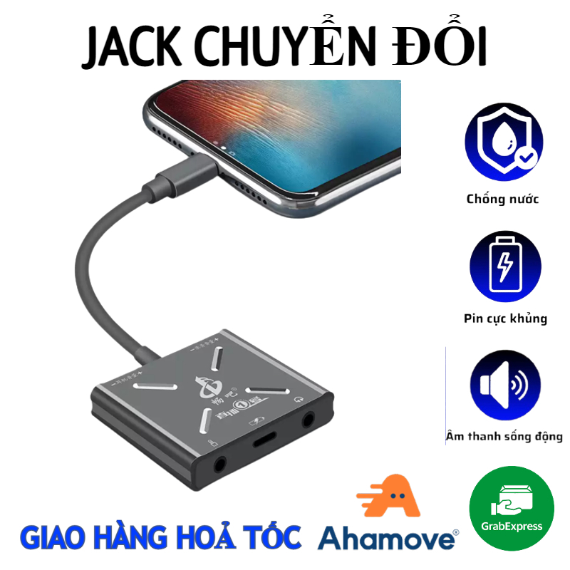Bộ Chuyển Đổi Livestream Lightning Đa Năng (Vừa Sạc Vừa Live) Dành Cho Điện Thoại Iphone - Dây livestream IP Lighning Chính Hãng - Dây Livestream Hai Chiều PK (MONO) - Điều Chỉnh Được Âm Lượng Ngay Trên Bộ Chuyển Đổi