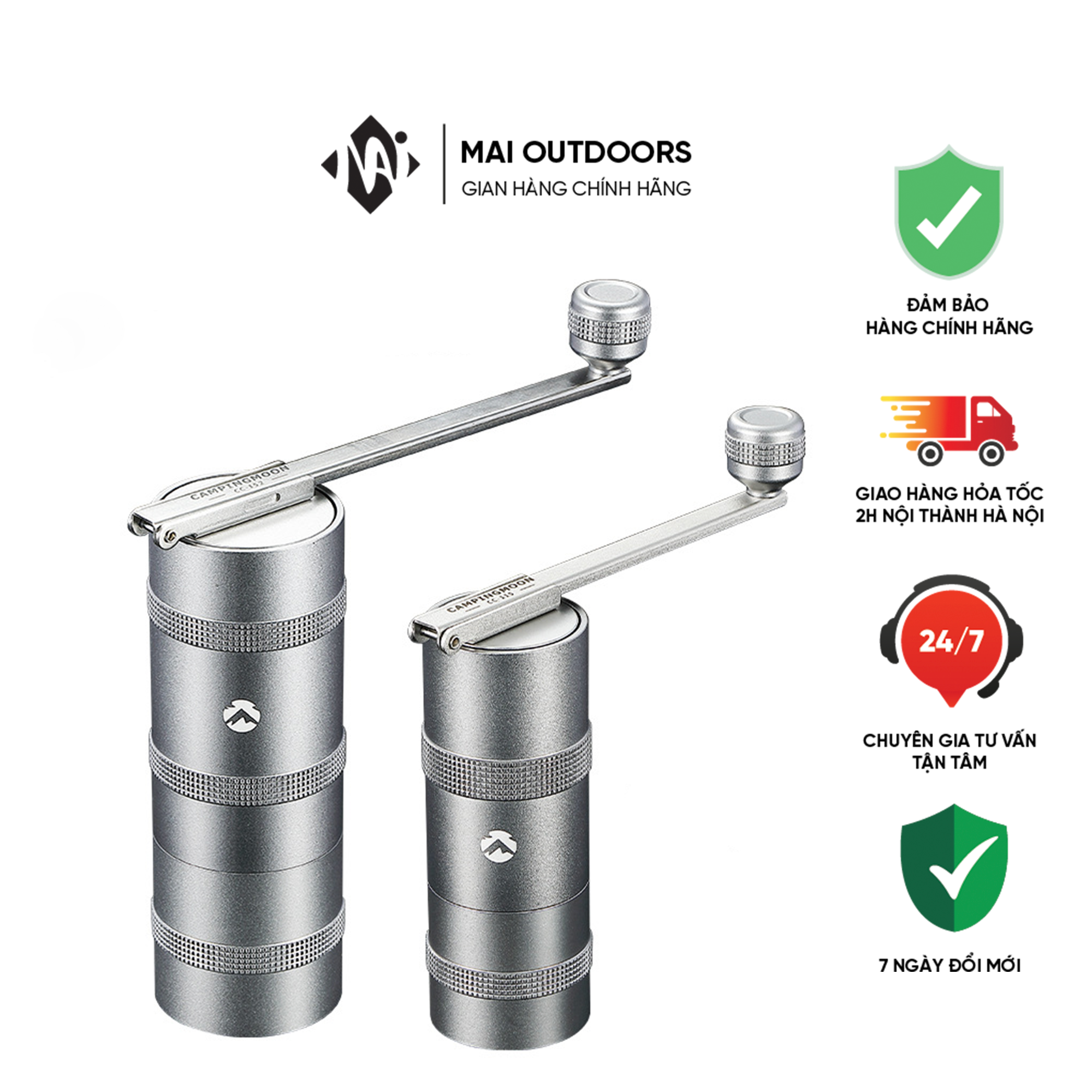 Cối xay cà phê bằng tay campingmoon cc-115/ cc-152