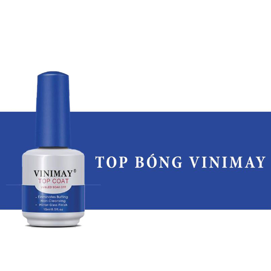 Top coat vinimay chính hãng top phủ bóng chuyên dụng cho tiệm nail và dân làm móng chuyên nghiệp