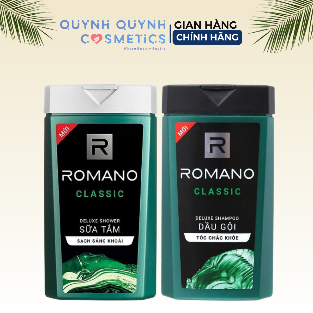 Combo 2 Chai Dầu gội + ST Romano Classic hương nước hoa 180g - Classic