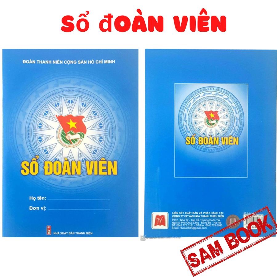 Sổ đoàn viên màu xanh dương bản cập nhật mới nhất