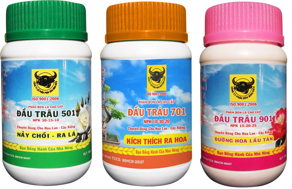 Bộ 3 phân đầu trâu 501 701 901