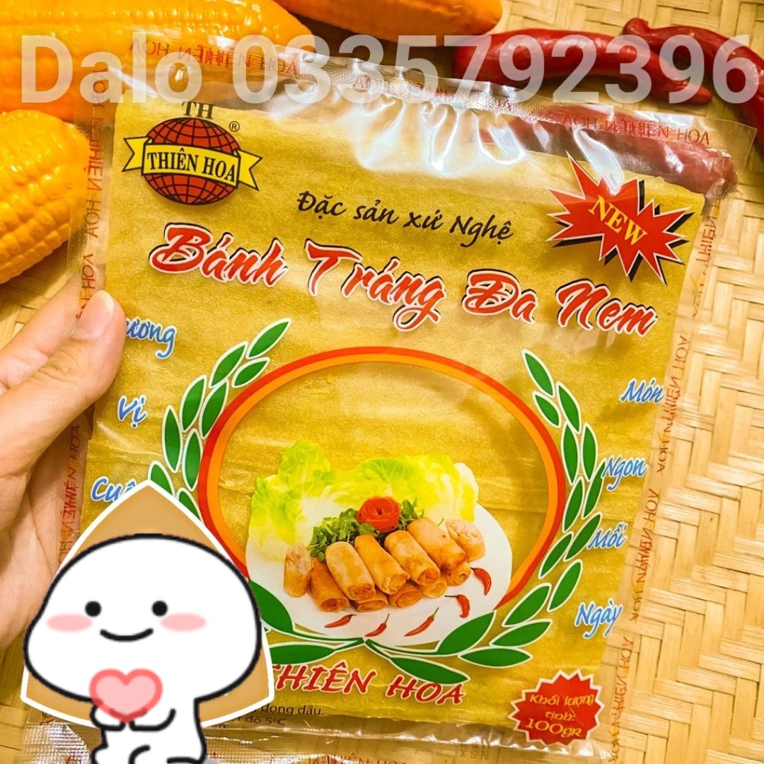 Bánh tráng đa nem hà nội 100gr, bánh đa nem nghệ an - út duyên 76 đặc sản