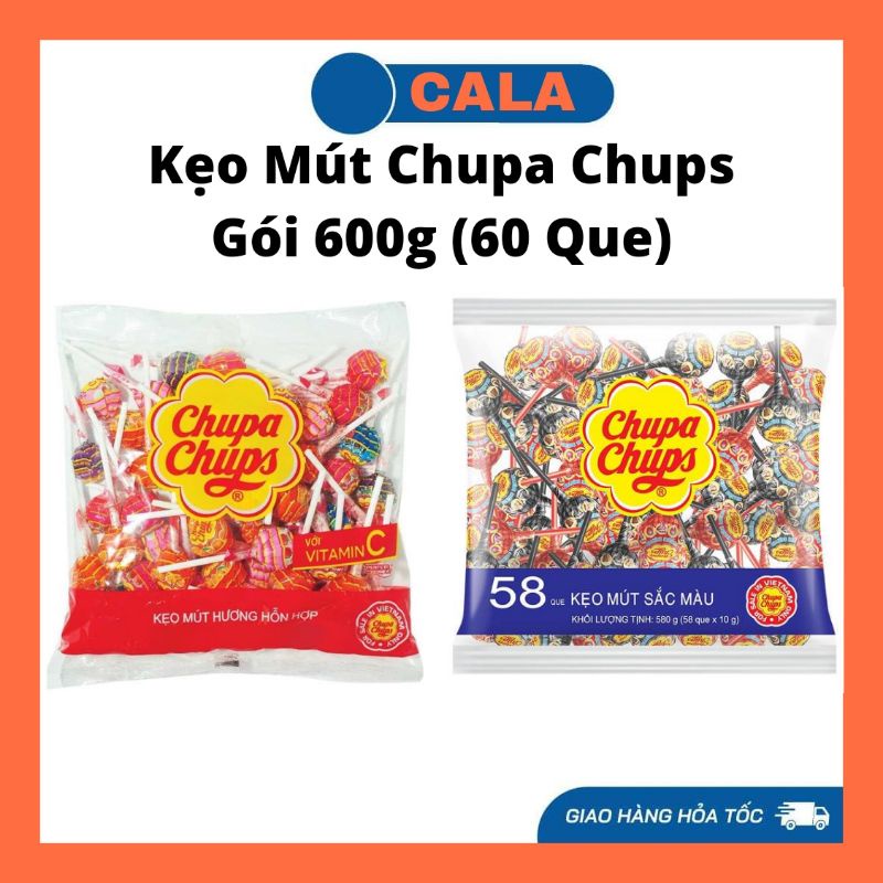 Kẹo mút chupa chups gói 600g