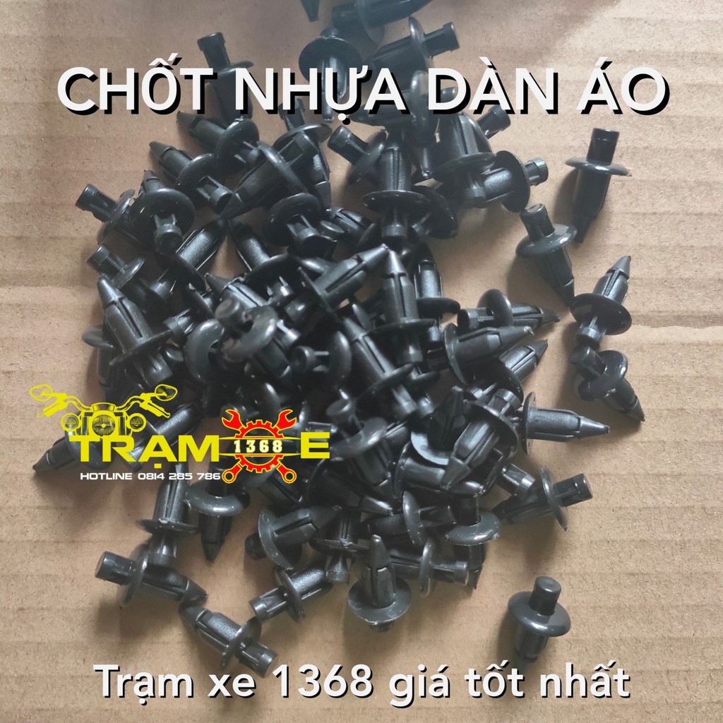 10 chốt nhựa kẹp nhựa chốt bấm dàn áo xe winner và các xe khác