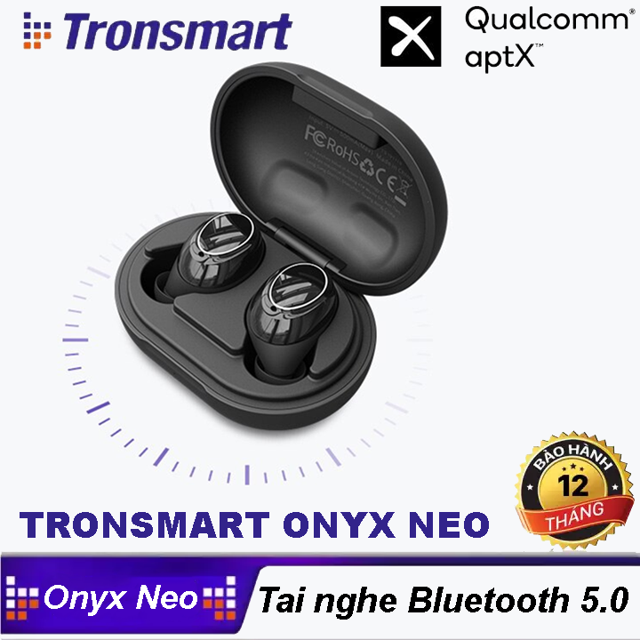 Tai Nghe Tronsmart Onyx Neo  Tai nghe Bluetooth không dây 5.0 chống nước IPX5 Qualcomm Chip, APTX, Điều Khiển Âm Lượng - 12 Tháng Bảo Hành