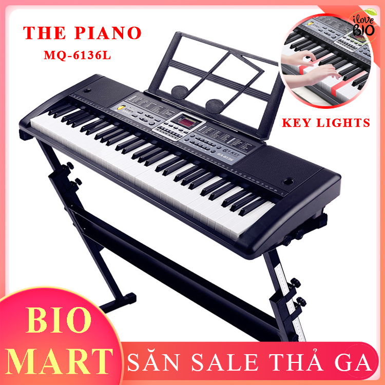 - Đàn Piano Đàn Organ Electronic Keyboard Đàn 61 phím Đàn điện cho người mới học – BIO174
