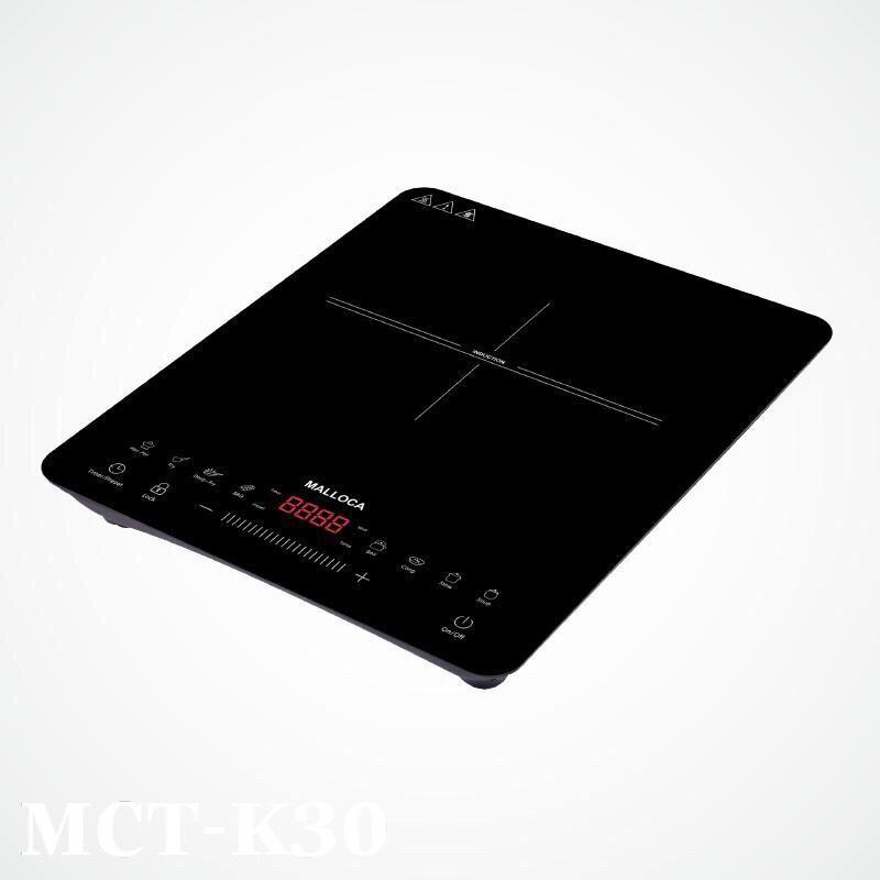 Bếp từ để bàn malloca mct-k30 - 8 mức công suất nấu - 10 mức nhiệt độ - tiết kiêm thời gian và điện - công suất đối đa 2000w - bảo hành 36 tháng - hàng chính hãng