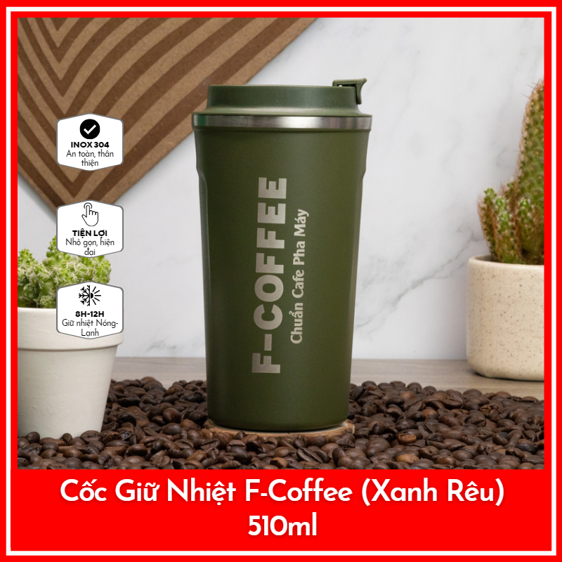 Cốc giữ nhiệt f-coffee 510ml