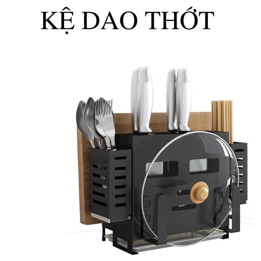 Giá để dao nhà bếp inox kệ thớt treo tường ống đũa ống đựng dao nhà bếp giá để dao thớt tích hợp giá để dao Thép không gỉ