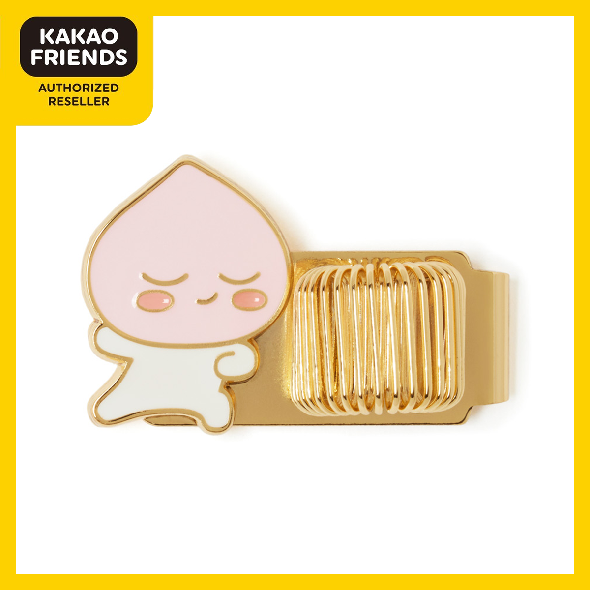 Kẹp Bút Apeach F11101 - Kakao Friends - Kẹp bút, kẹp sổ sách dễ thương cute chính hãng