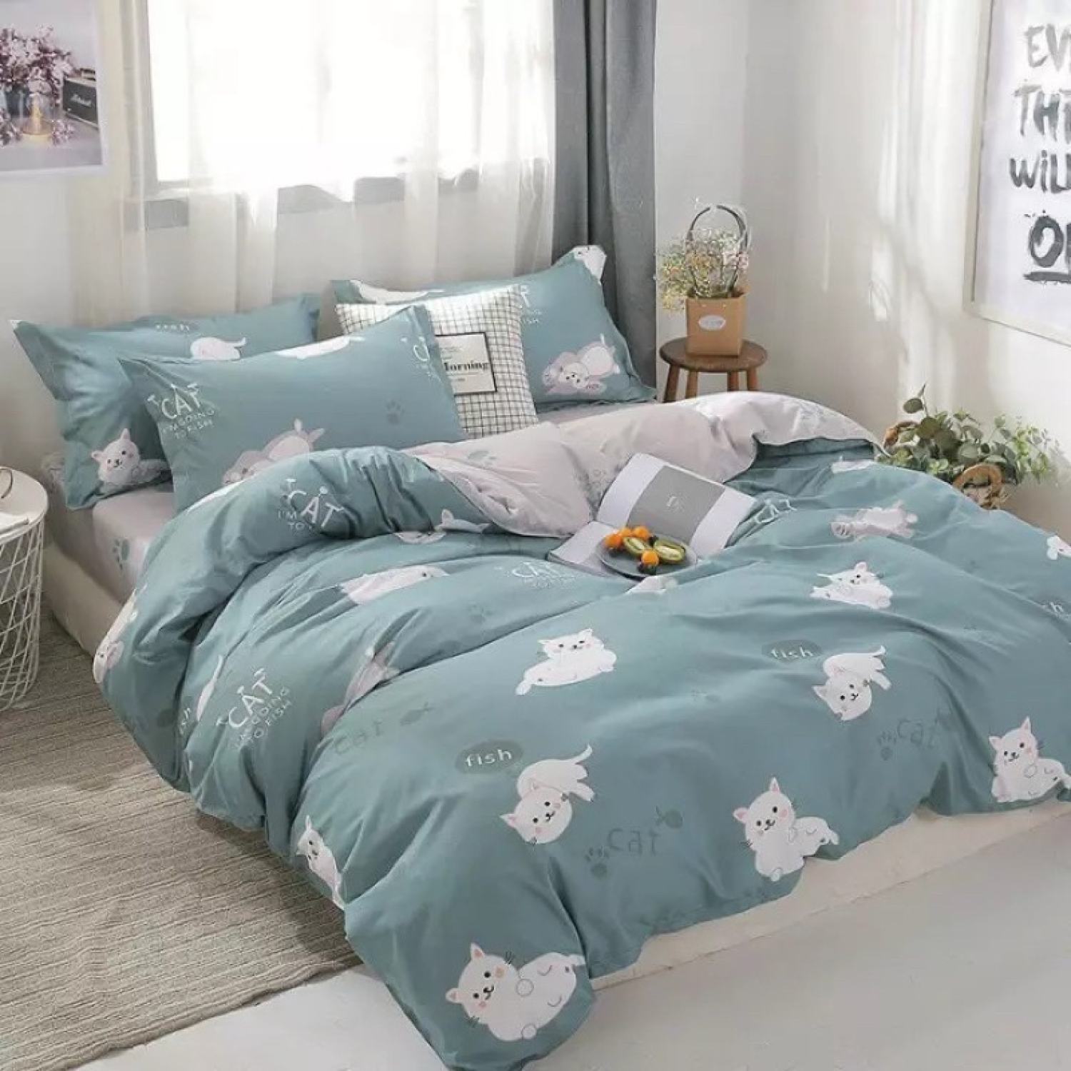 Bộ chăn ga gối Cotton Poly nhiều mẫu nhiều kích thước