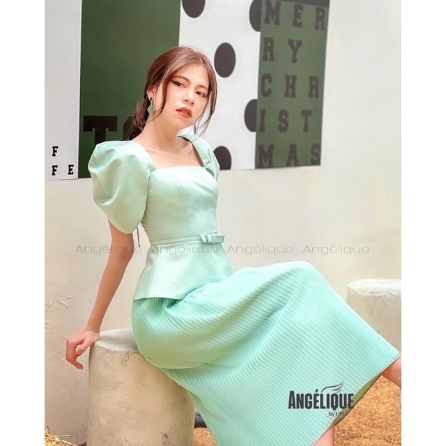 Váy xoè bé gái màu xanh mint hãng BALABALA 20222111103540347 – ARR online
