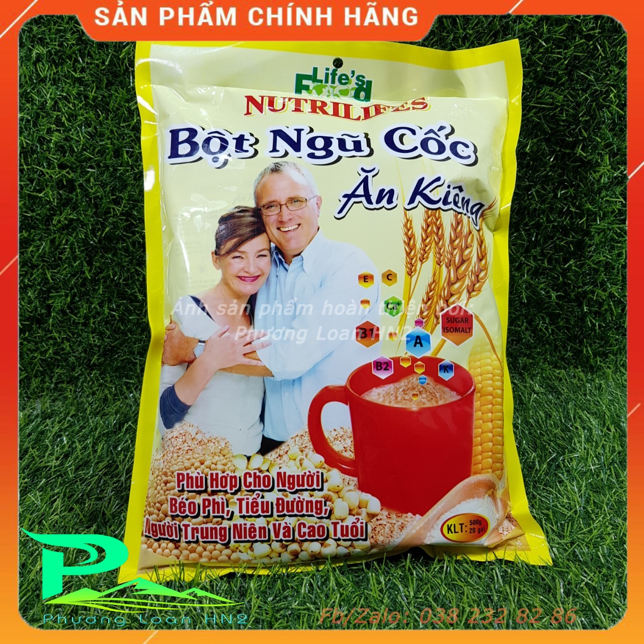 Bột ngũ cốc ăn kiêng Nutrilifes Life's Food cho người béo phì, tiểu đường, có lợi cho tiêu hoá, phù hợp mọi lứa tuổi bịch 500g - Shop Phương Loan HN2