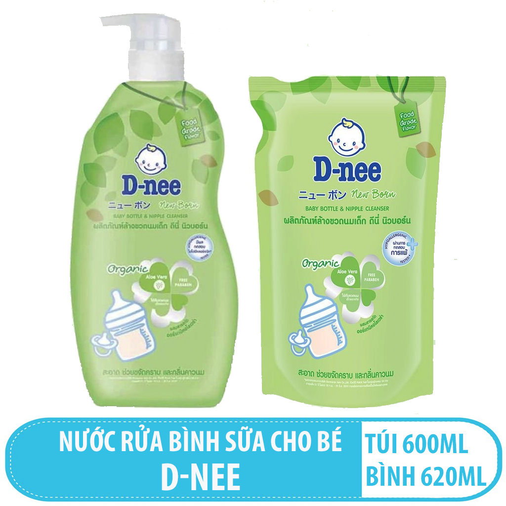 Nước rửa bình sữa cho bé Dnee Thái Lan 620ml
