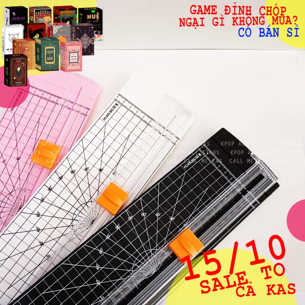 Bàn Cắt Giấy Mini Khổ A4 TIỆN LỢI Cắt Được Giấy 300gsm KAS - KPOP ALL STARS
