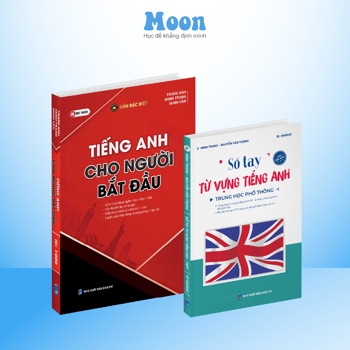 Sách ID Tiếng anh cho người mới bắt đầu và Sổ tay từ vựng Tiếng Anh - Moonbook