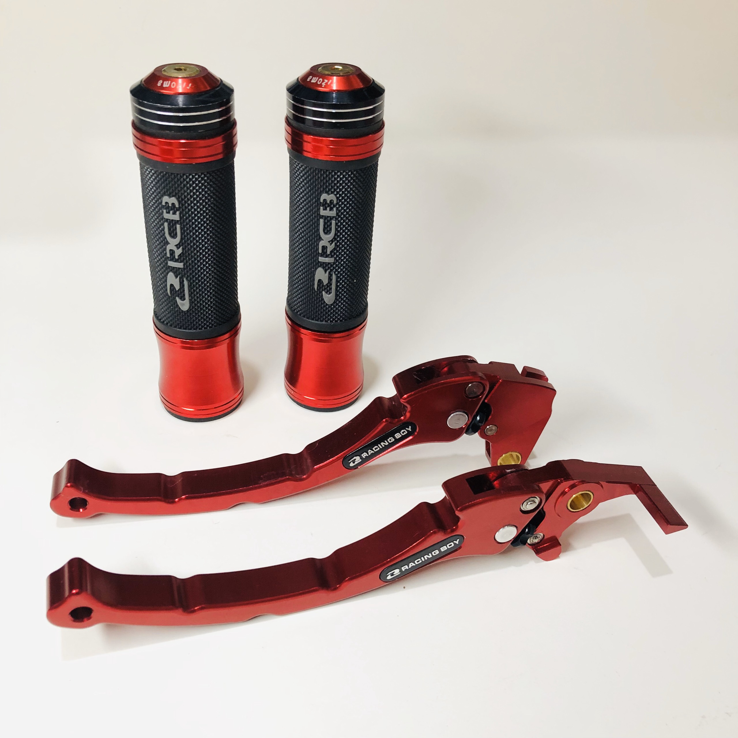 [HCM][COMBO] Bộ bao tay và tay thắng RCB cao cấp gắn cho Exxciter NVX Wave đĩa Sirius đĩa màu đỏ motorsaigon