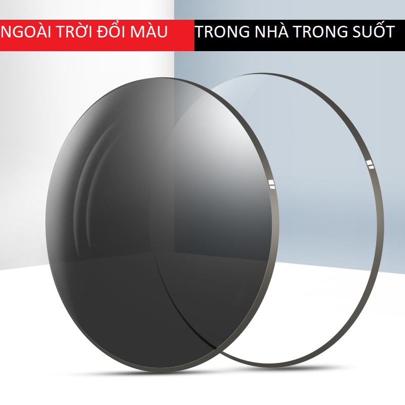 Tròng kính biến màu cho mắt kính cận - loạn , tròng kính biến màu