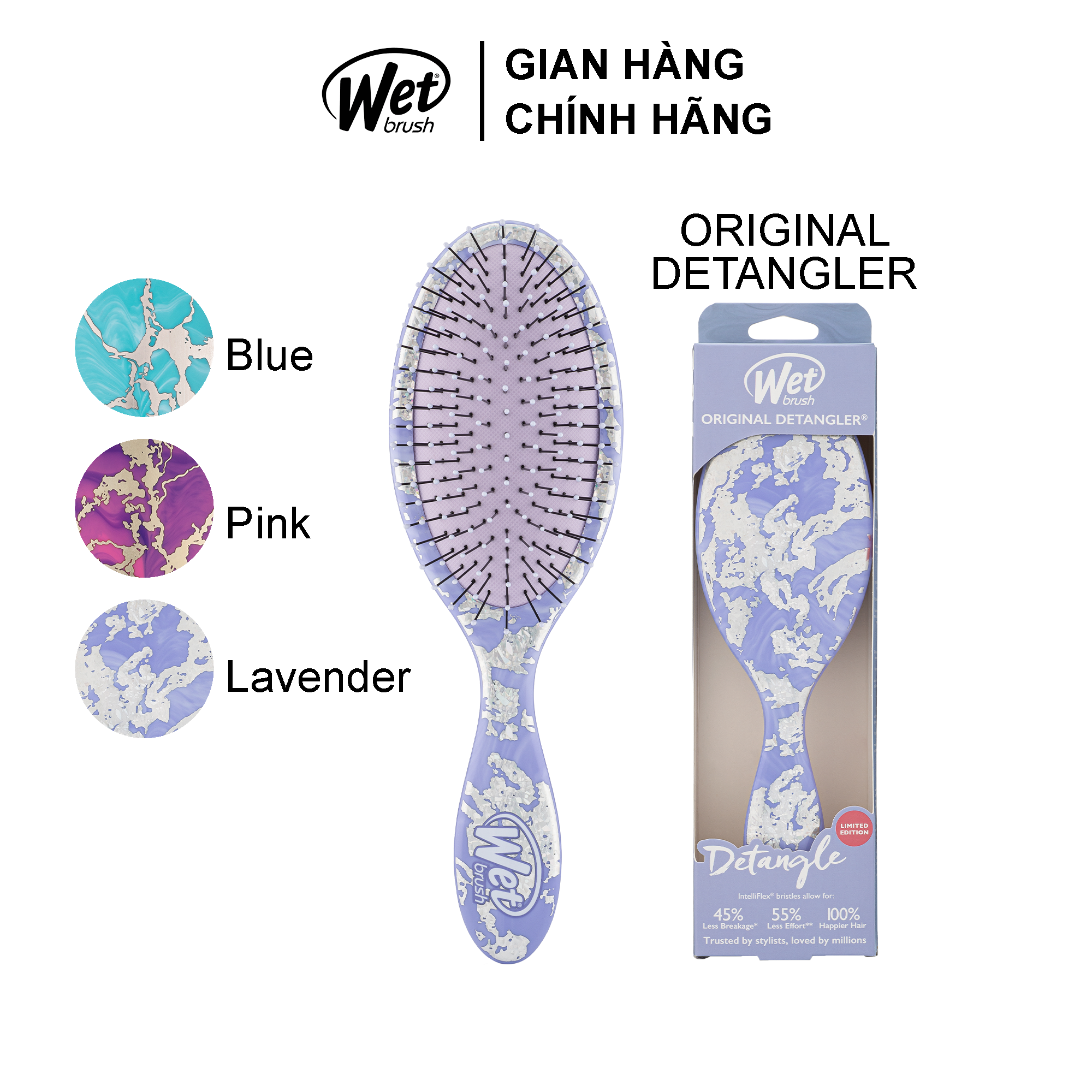 Lược gỡ rối wetbrush dòng truyền thống og'l dtnglr- electric forest