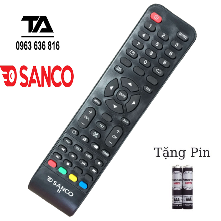 [ FREESHIP ] Remote điều khiển tivi SANCO