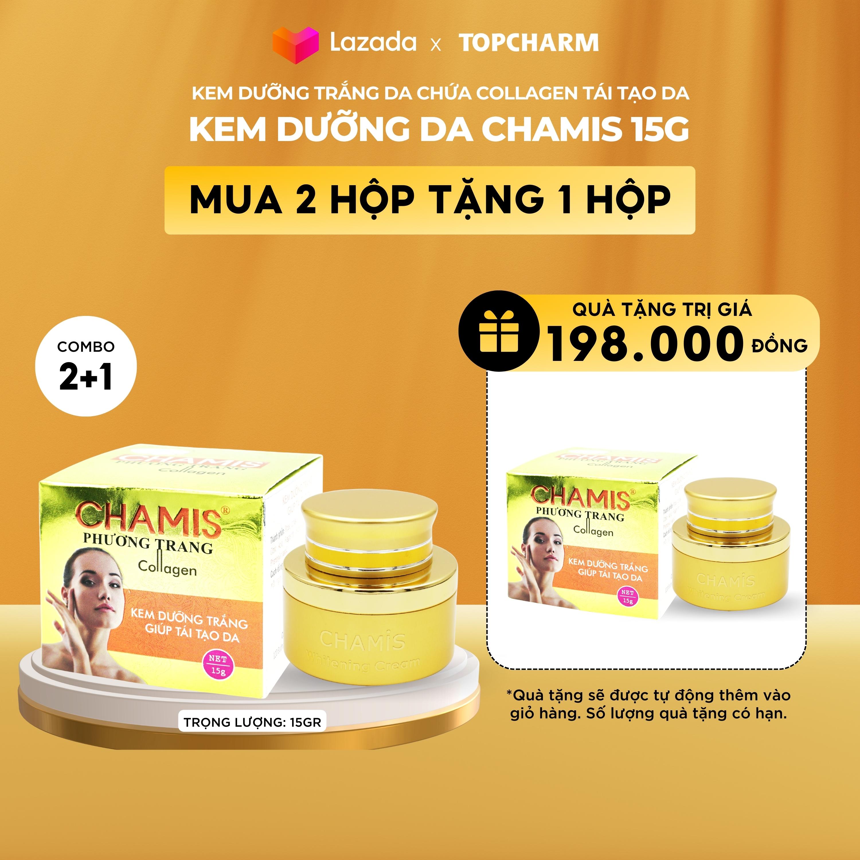 Kem dưỡng trắng da collagen tái tạo da CHAMIS - phiên bản màu vàng