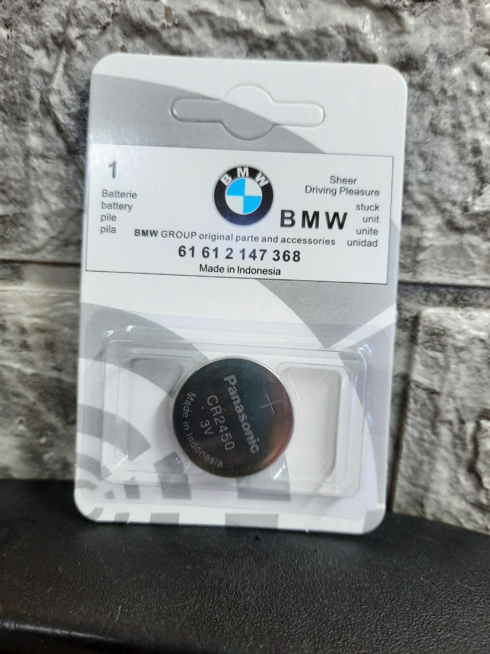 Pin chìa khóa xe ô tô bmw loại 2450 cao cấp - 1 vỉ 1 pin