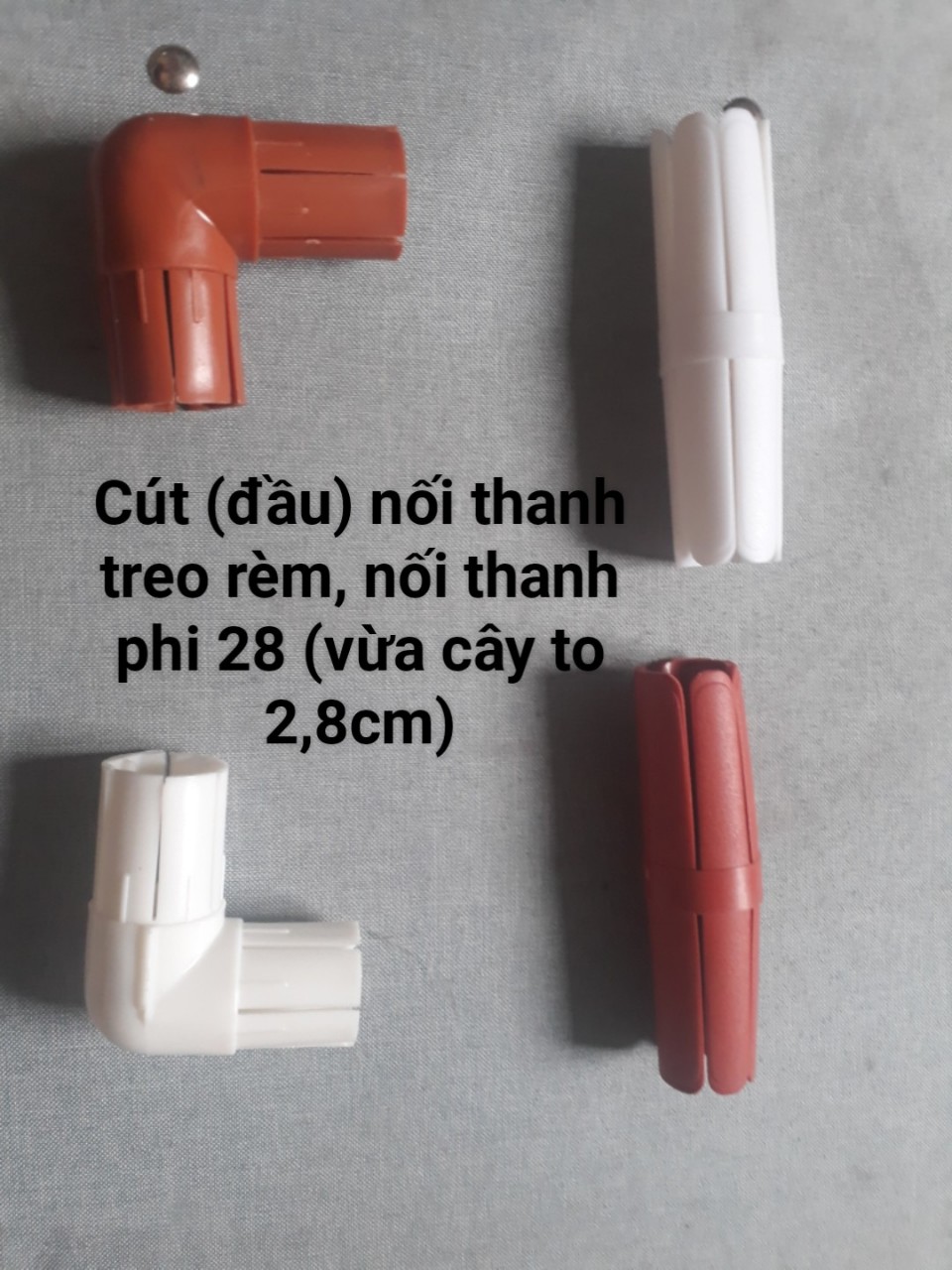 Cút nối 2 thanh treo rèm thành 1 thanh dài