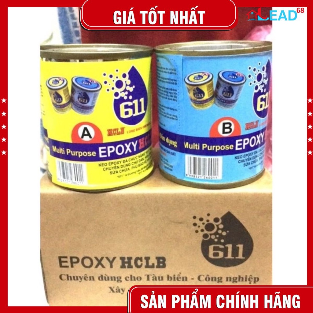 keo eboxy dán đa chức năng 611 siêu cứng ,chắc: dùng cho dán, hàn dính,trám trét,...